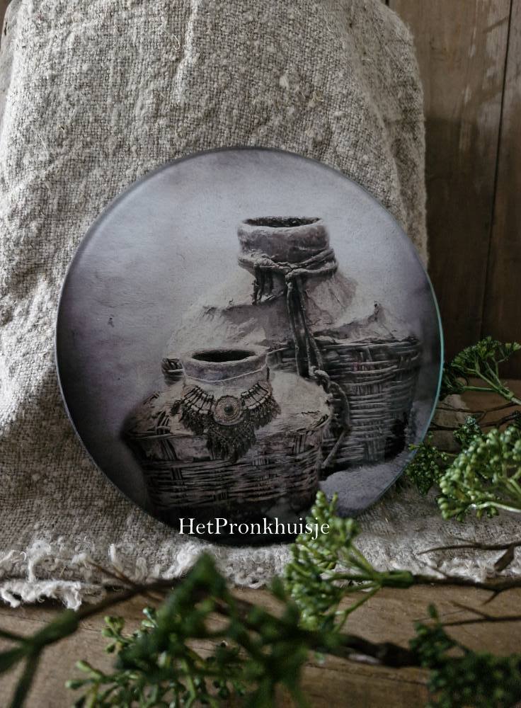 Glazen cirkel. Leemmand - Afbeelding 2