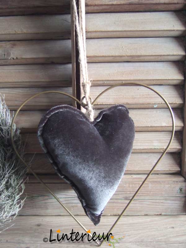 Groen fluwelen hart - Afbeelding 2