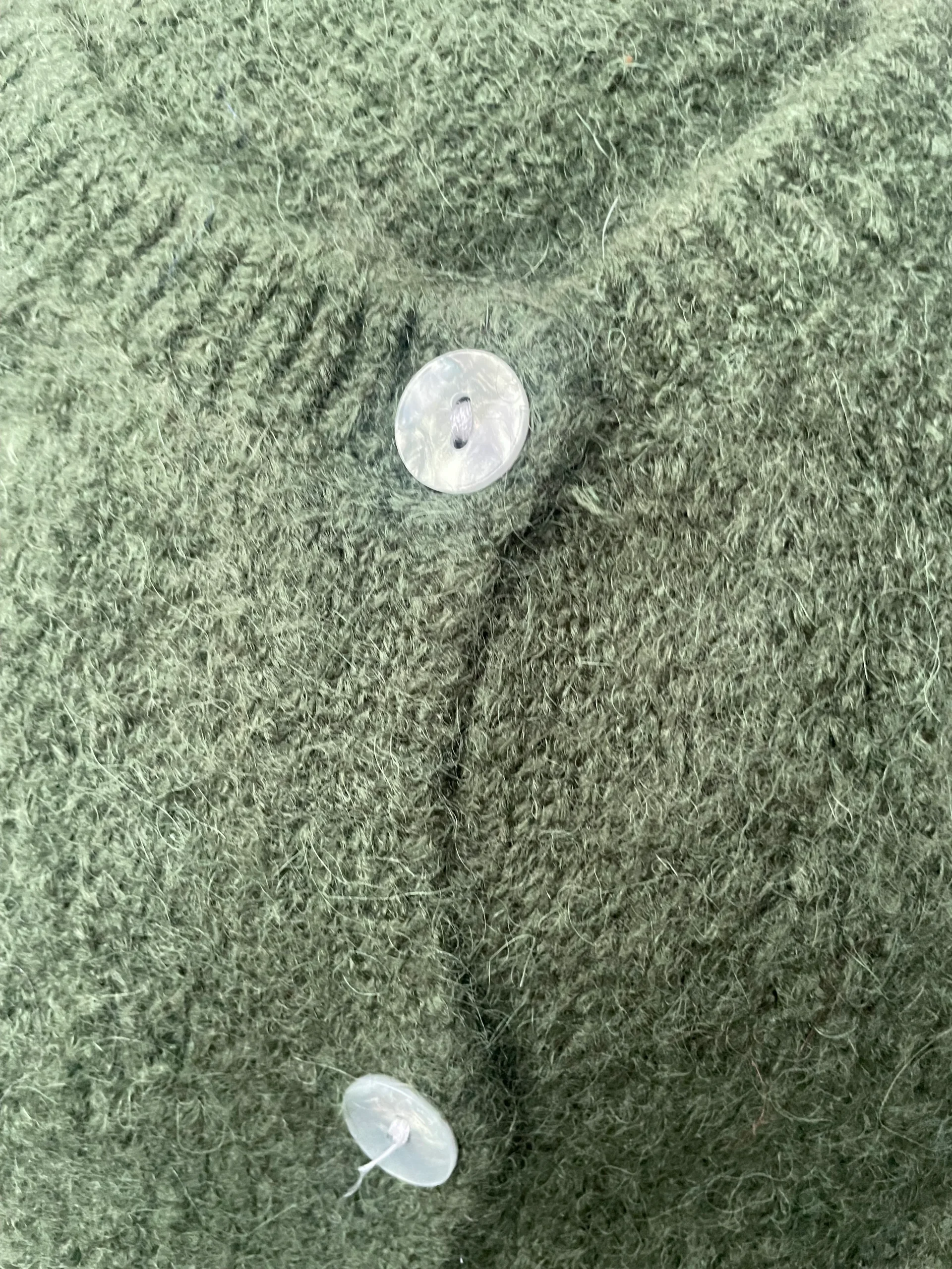 Beauregard Vest Grande Chic Button Kaki - Afbeelding 3