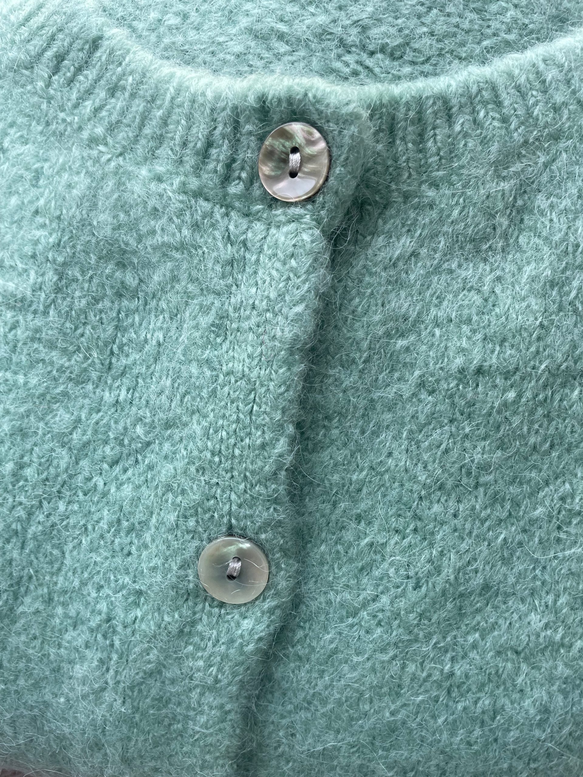 Beauregard Vest Grande Chic Button Lichtgroen - Afbeelding 3