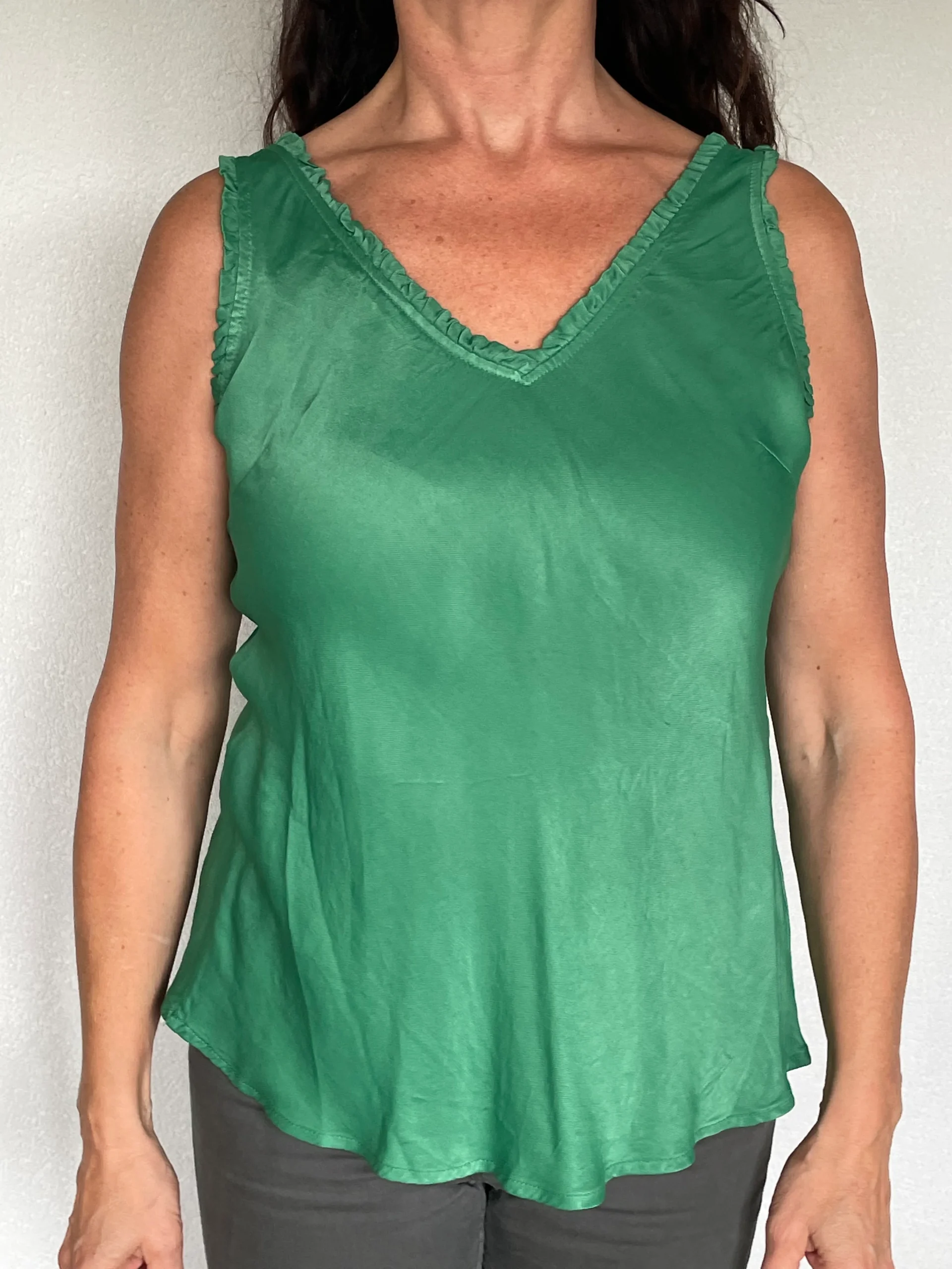 Top Seta Ruches V-hals Groen - Afbeelding 5