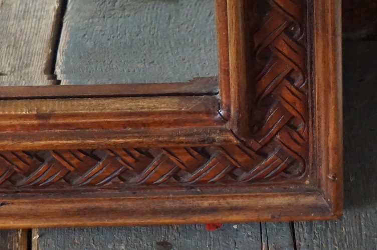 Grote spiegel met massief houten lijst - Afbeelding 6