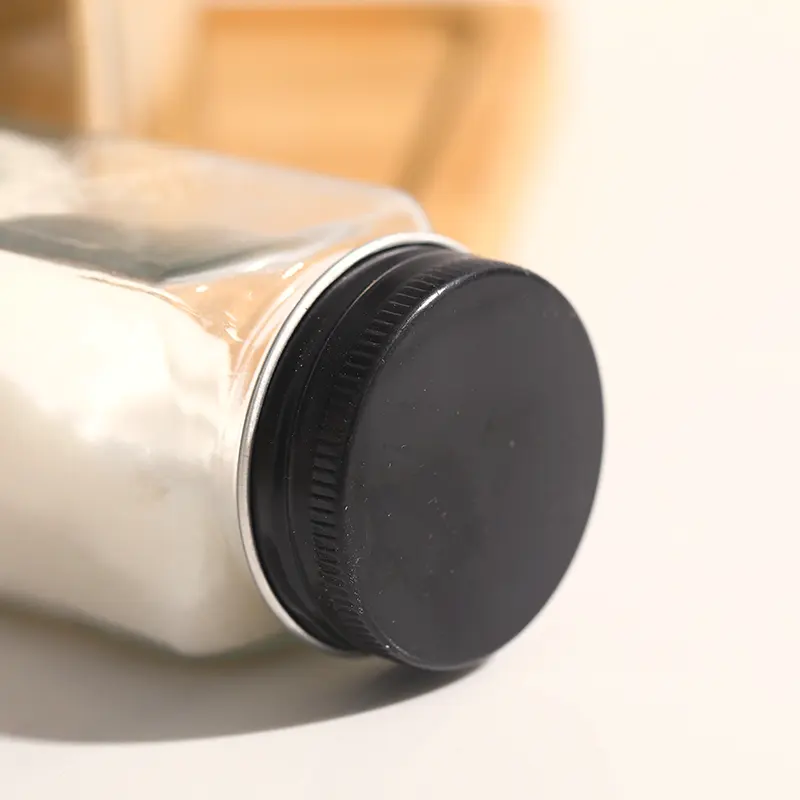 Kruidenpotjes met metalen deksel zwart - Afbeelding 4