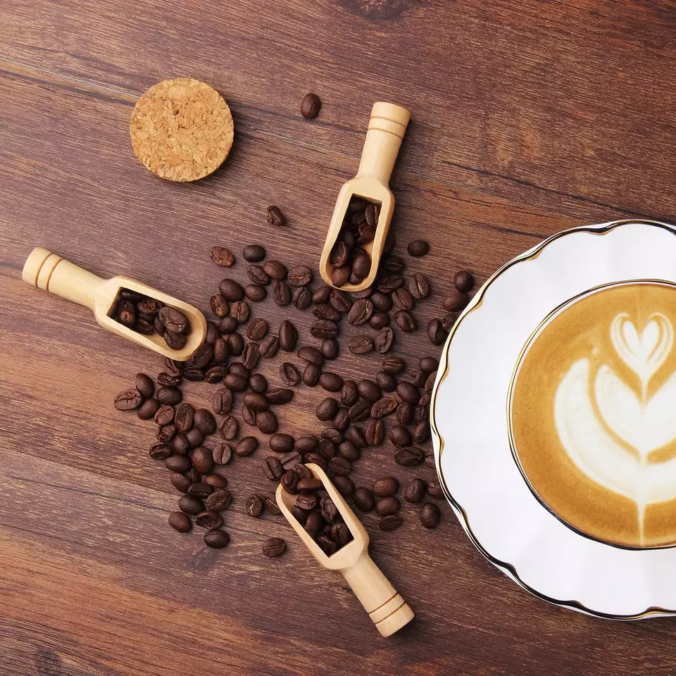 Mini bamboe schepjes 5st 7.5 x 2.2 cm - Afbeelding 6