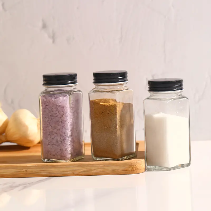 Kruidenpotjes met metalen deksel zwart - Afbeelding 9