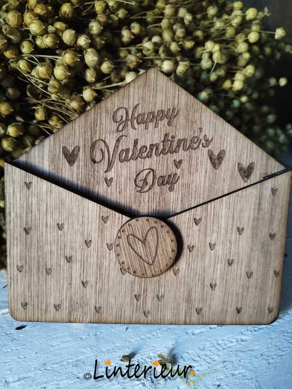 Houten envelopje - Afbeelding 2