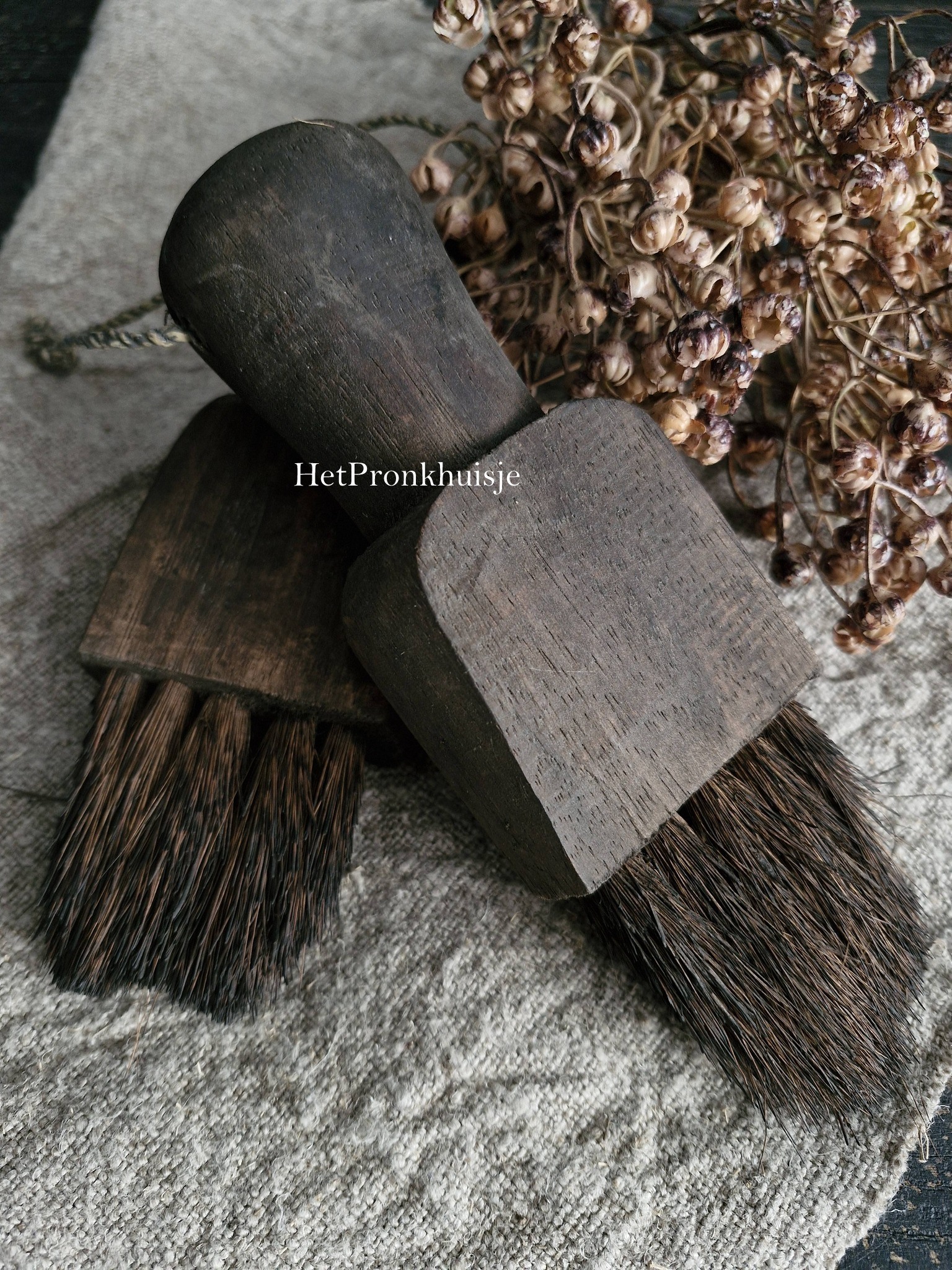 Houten kwast aan touw - Afbeelding 2