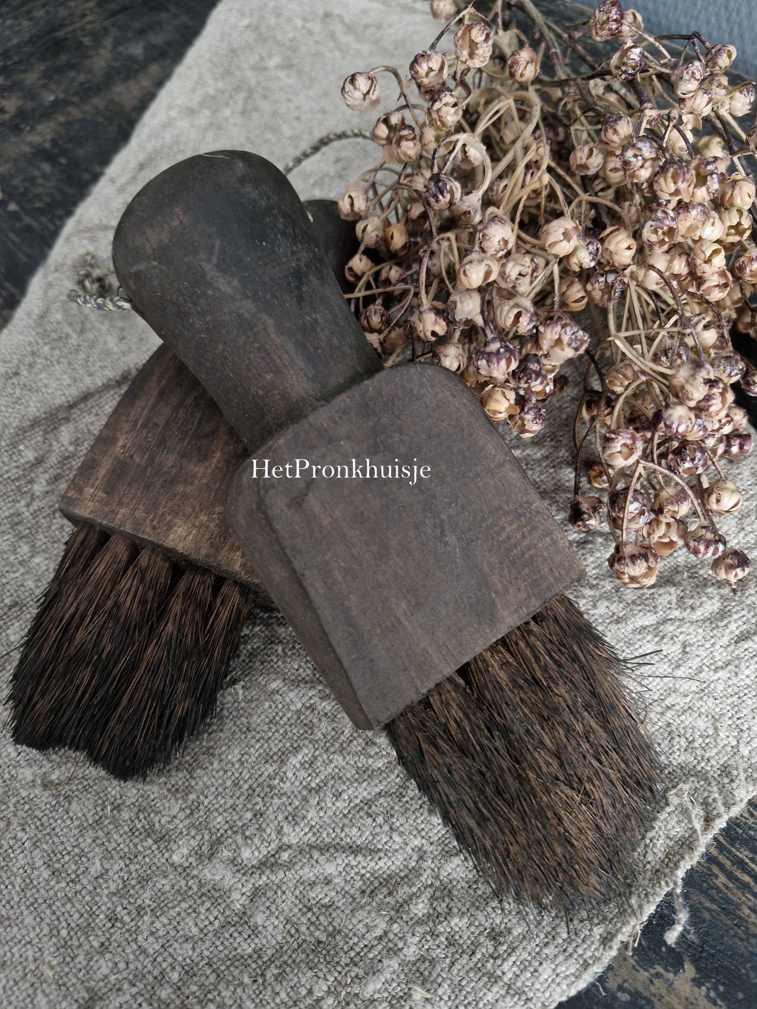 Houten kwast aan touw - Afbeelding 3