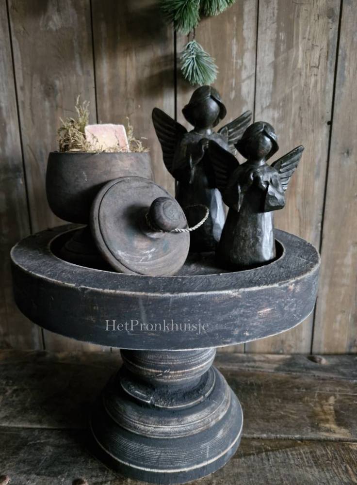 Houten potje met deksel - Afbeelding 6