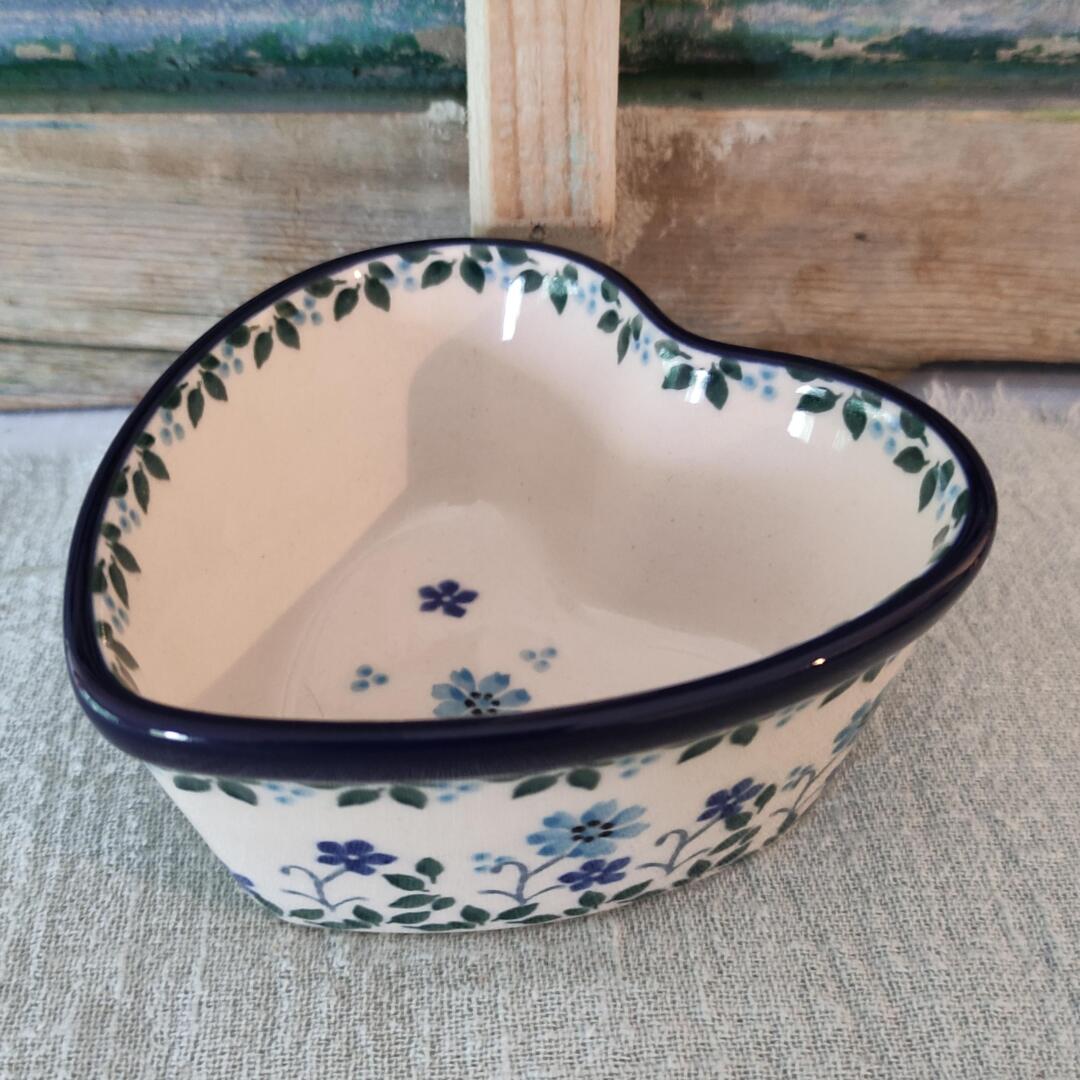 CA A45-2785x Bunzlau Ovenschaaltje Hart 10cm x10cm SpringHill - Afbeelding 3