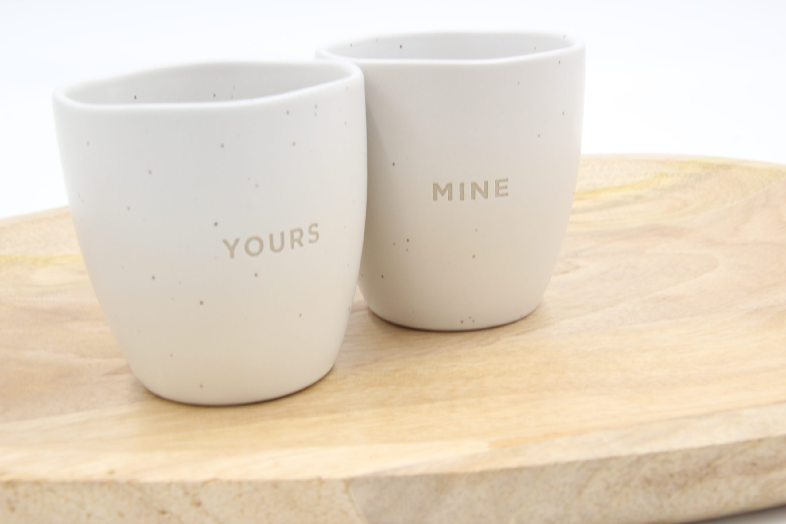 Mok ‘Yours’ en ‘Mine’ set van 2 - Afbeelding 2