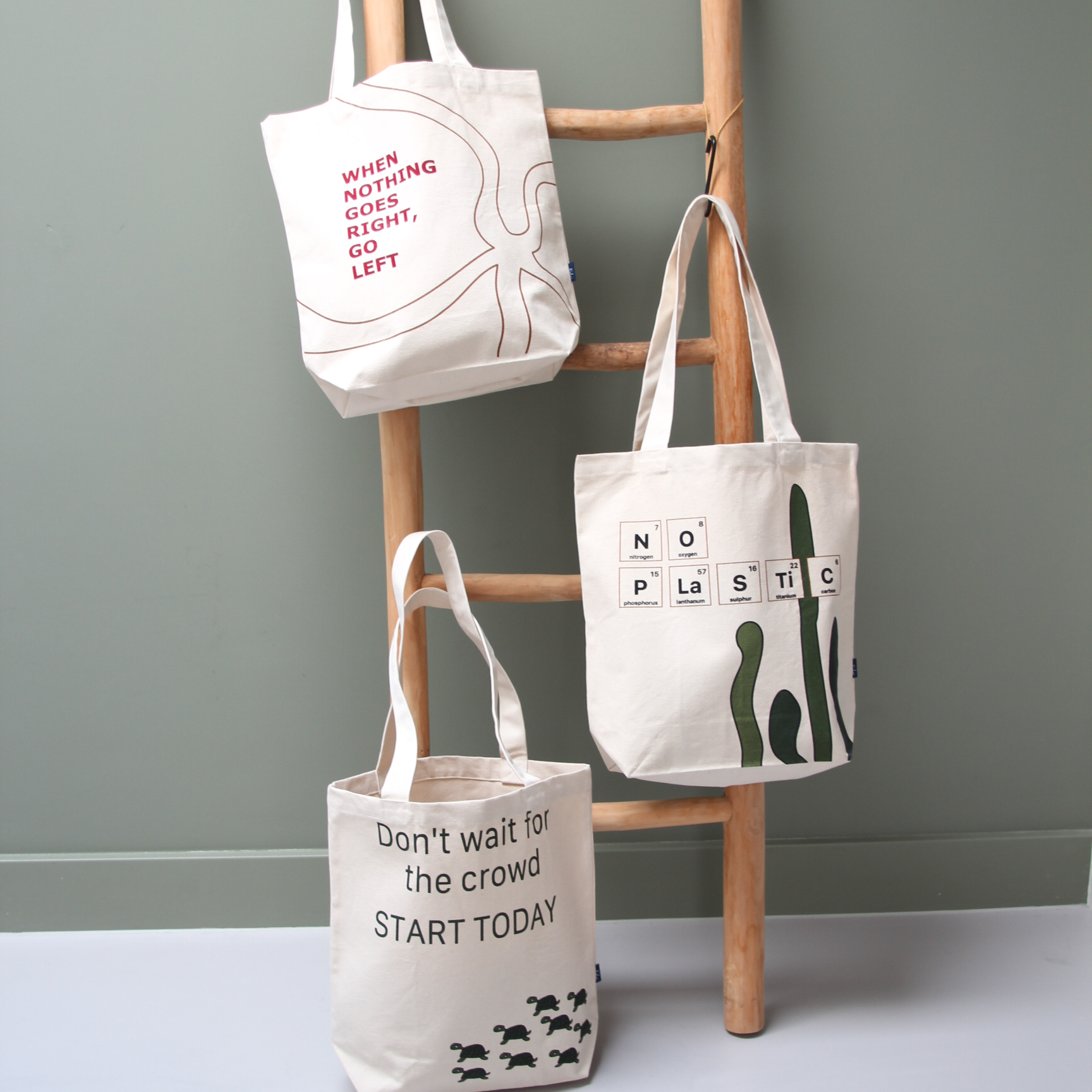 Tas van biologisch canvas katoen - Afbeelding 4