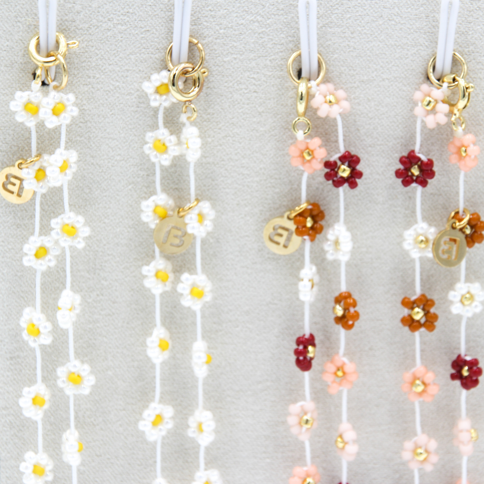 Daisy flower ketting-Mix Nude - Afbeelding 4