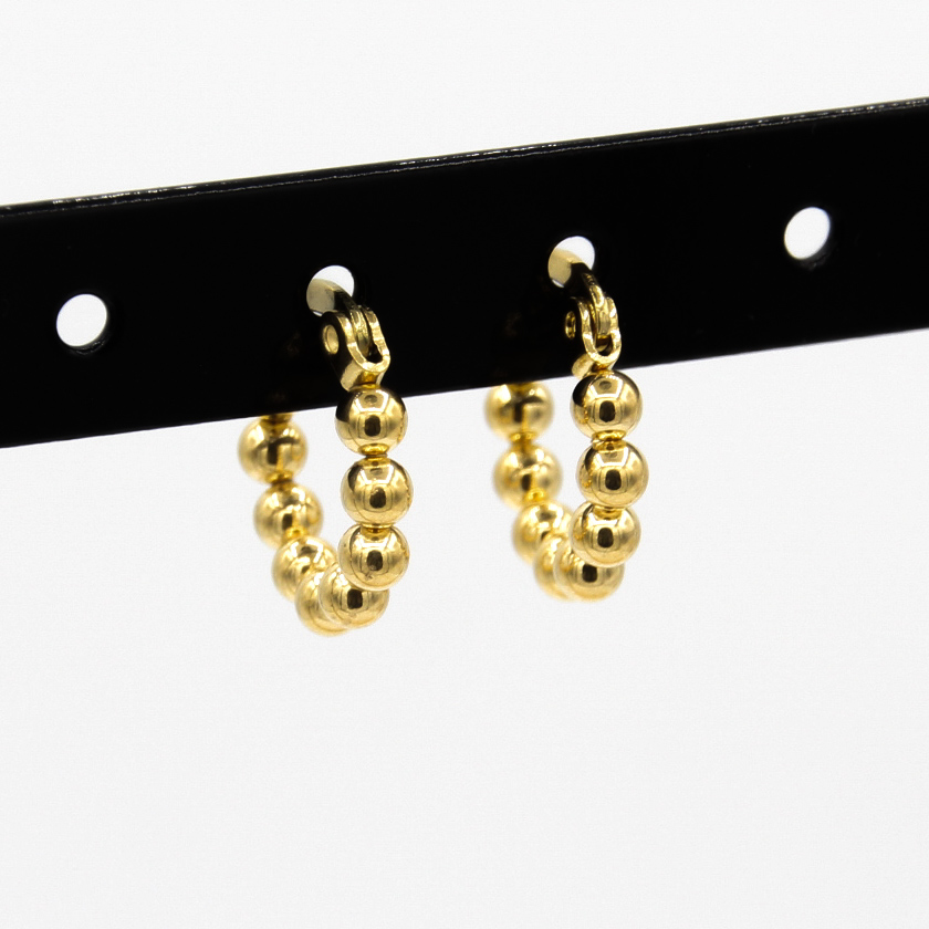 Creool met bolletjes-goud - Afbeelding 2