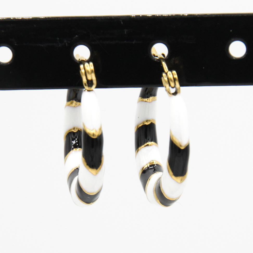 gekleurde creool – zwart/wit - Afbeelding 2