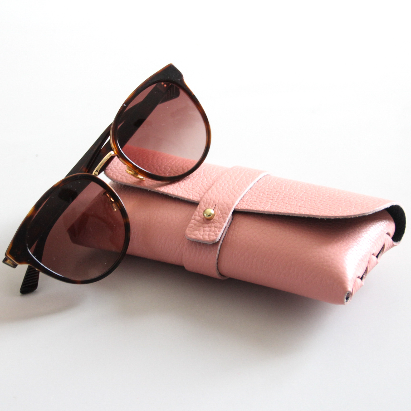 Brillenetui Leder - Afbeelding 4