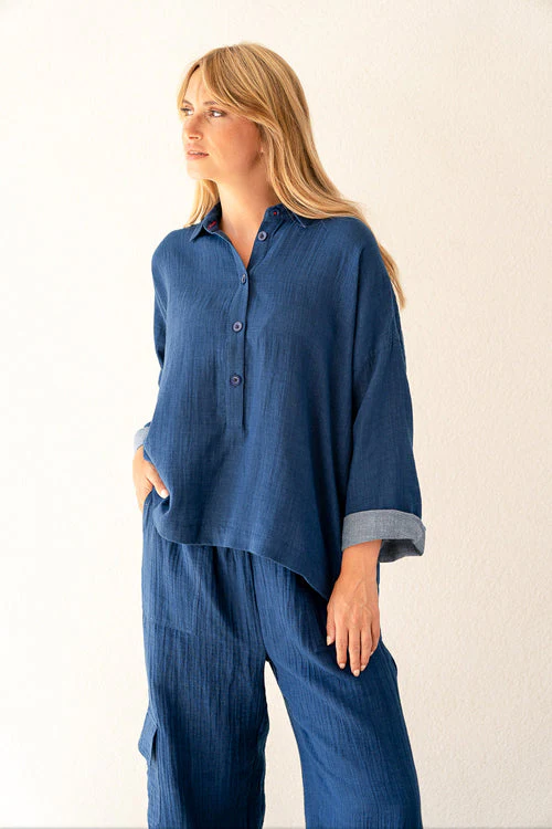 Blouse Camille Indigo - Afbeelding 3