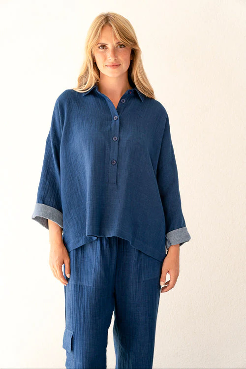 Blouse Camille Indigo - Afbeelding 6