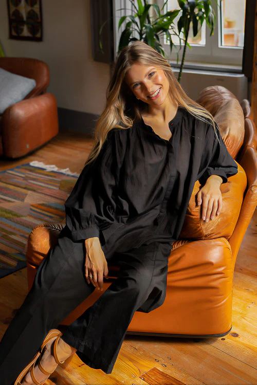 Blouse Jasmin Black - Afbeelding 3