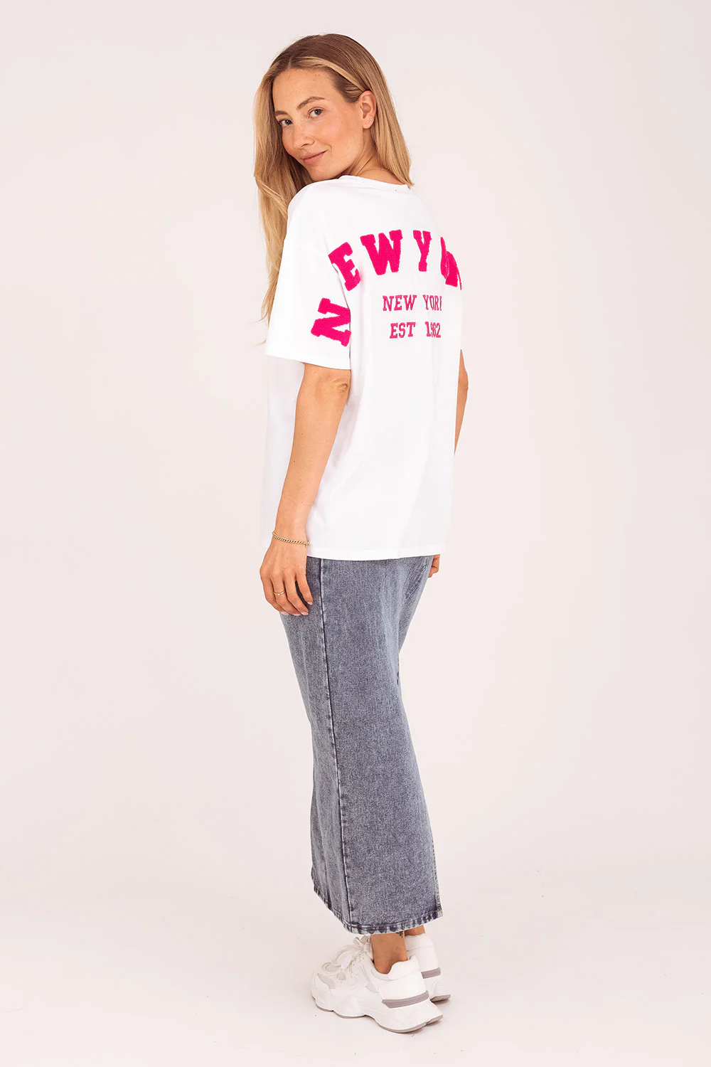 T-shirt New York Wit - Afbeelding 2