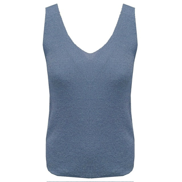 Top Lurex Knit Jeansblauw - Afbeelding 3