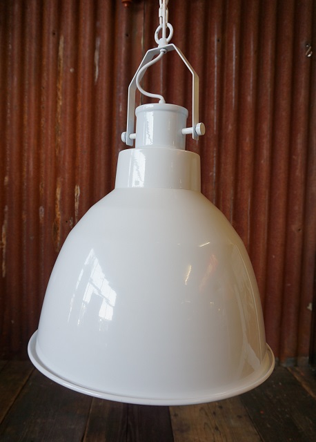 Industriële hanglamp Jayden wit met chroom - Afbeelding 3