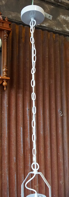 Industriële hanglamp Jayden wit met chroom - Afbeelding 4