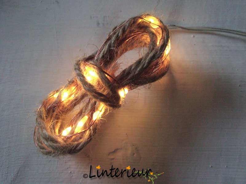 Jute led verlichting - Afbeelding 2