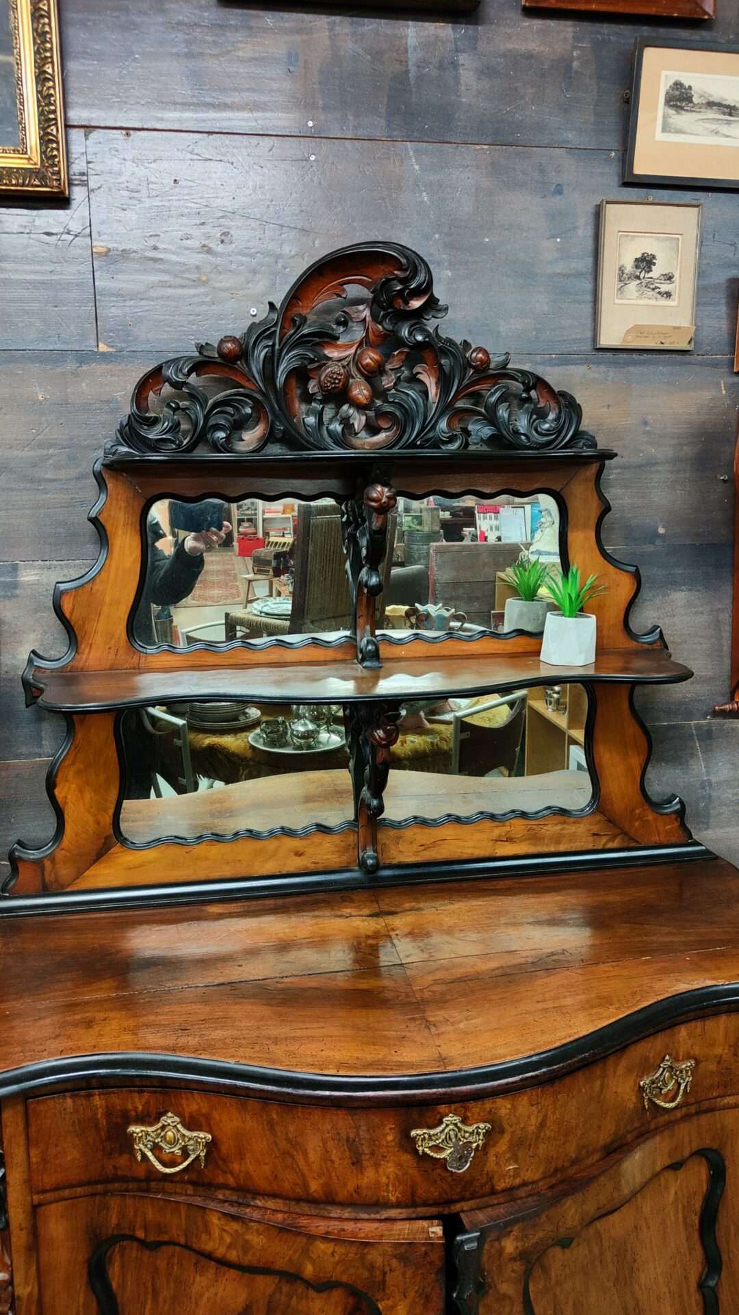 Antieke Bonheur kabinet - Afbeelding 3