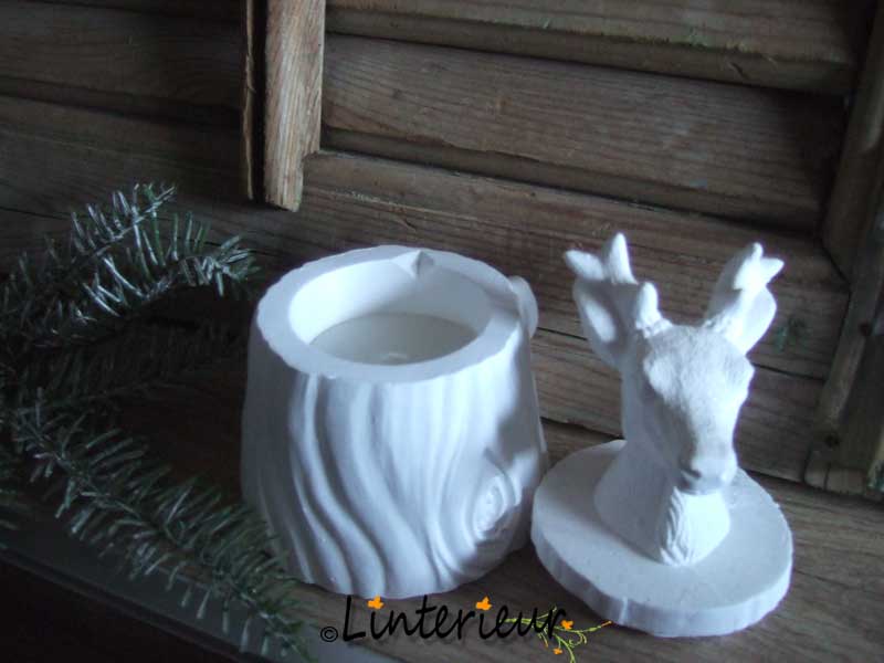 Keramisch potje met kaars - Afbeelding 2