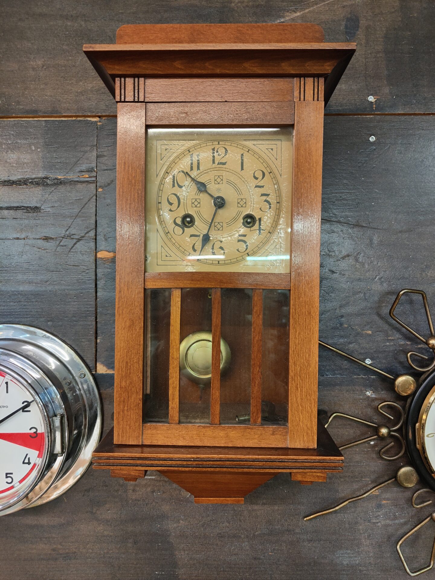 Kleine Art Deco Regulateur wandklok - Afbeelding 2