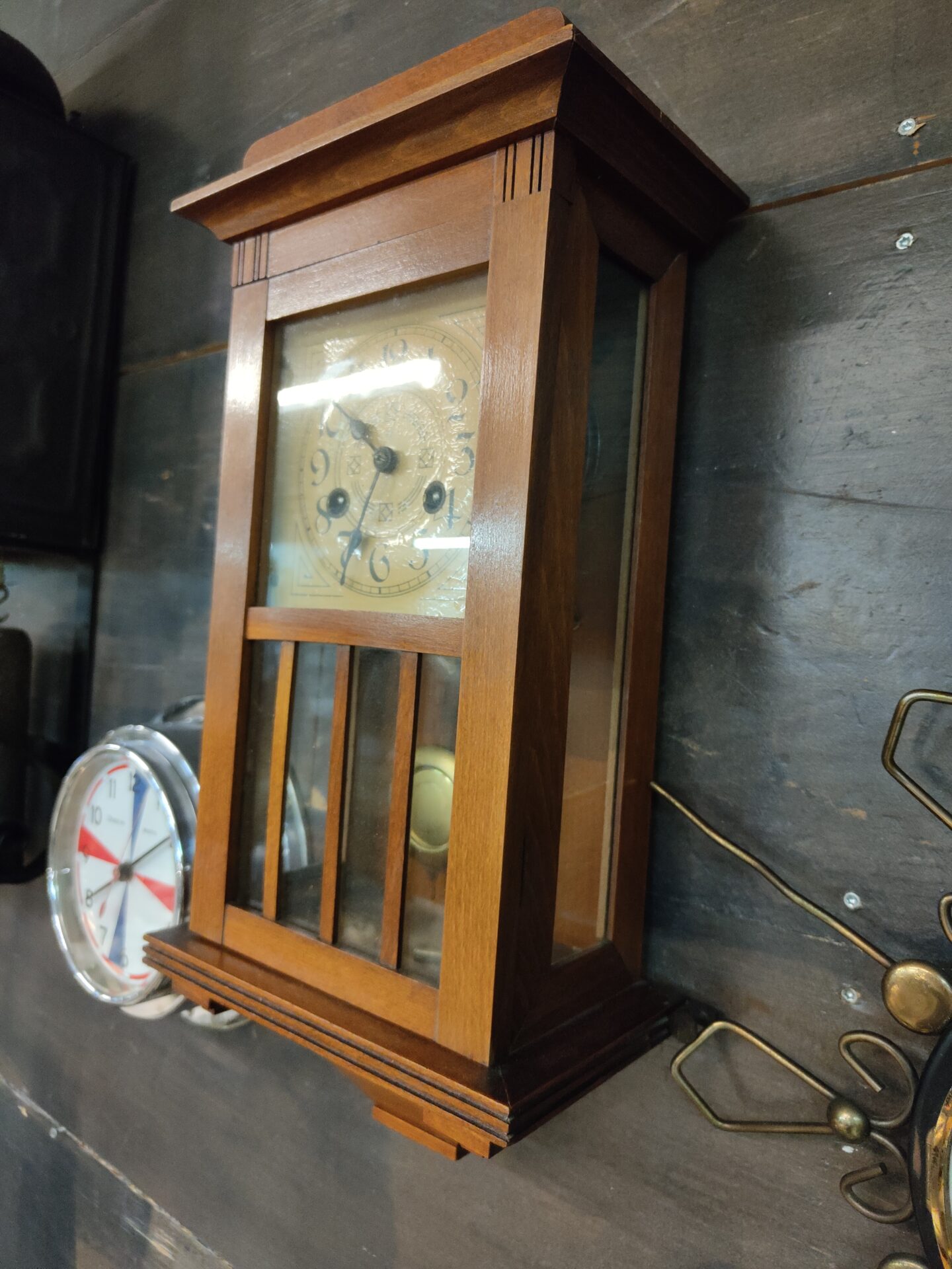 Kleine Art Deco Regulateur wandklok - Afbeelding 3