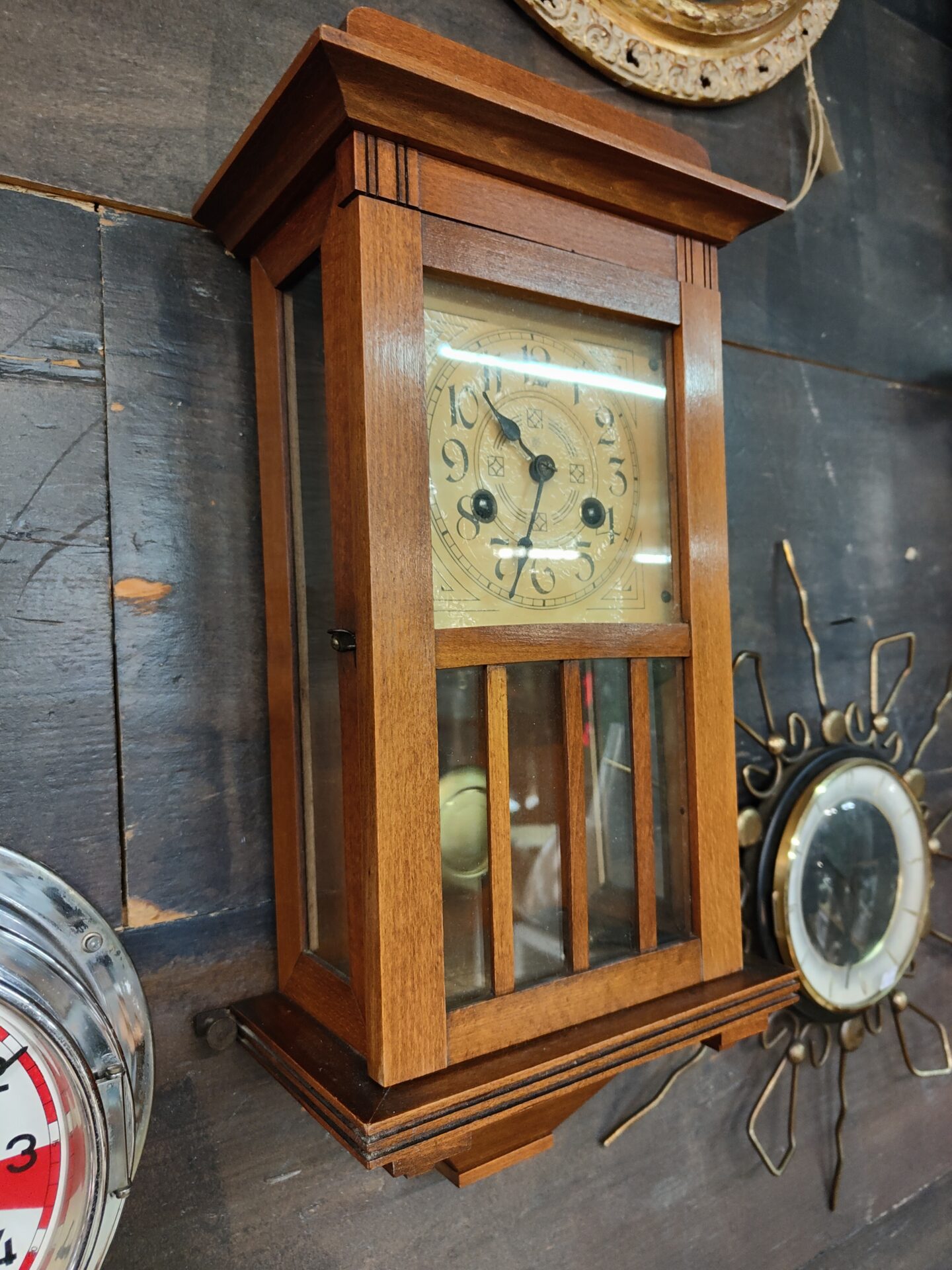 Kleine Art Deco Regulateur wandklok - Afbeelding 4