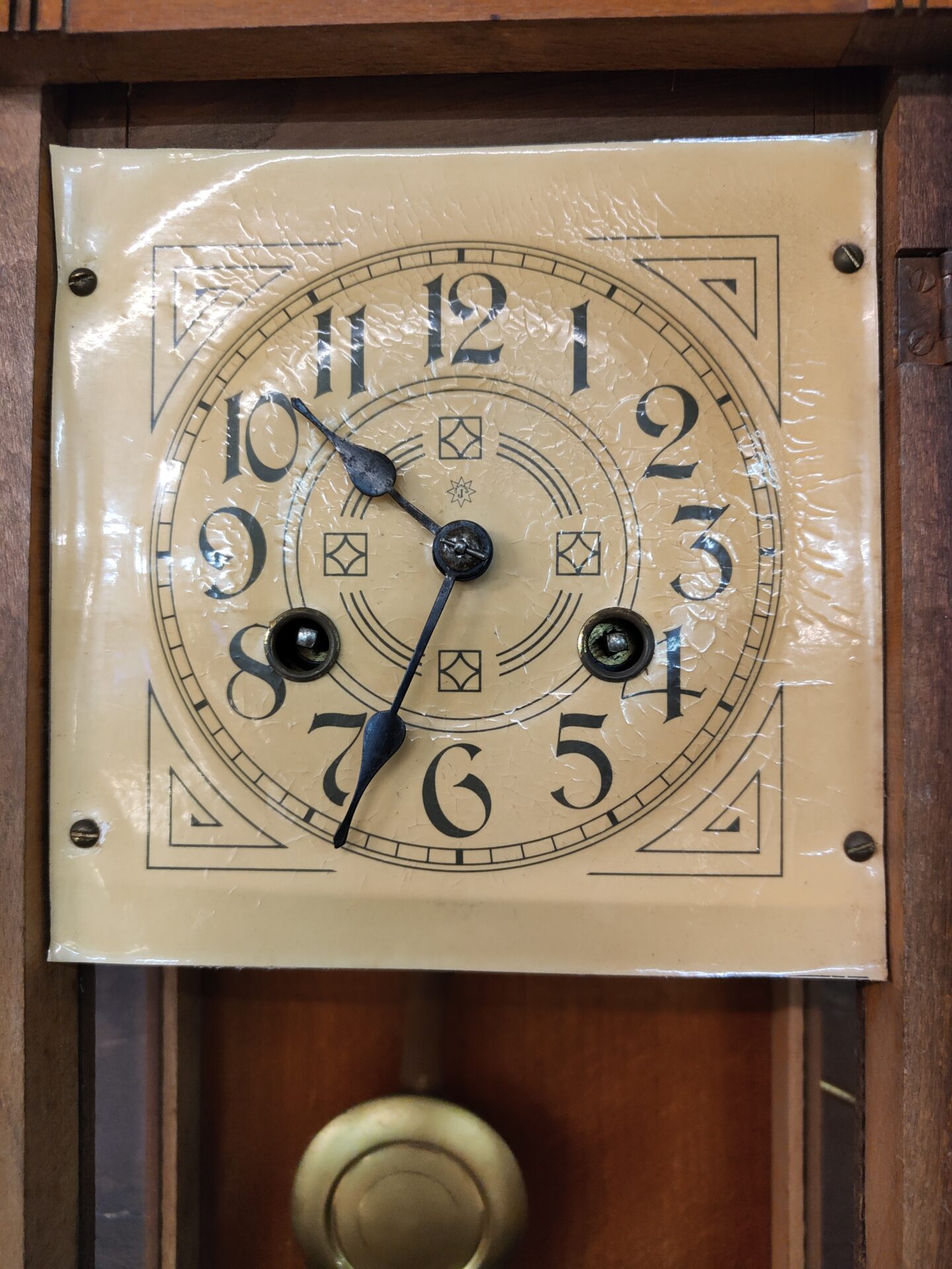 Kleine Art Deco Regulateur wandklok - Afbeelding 5