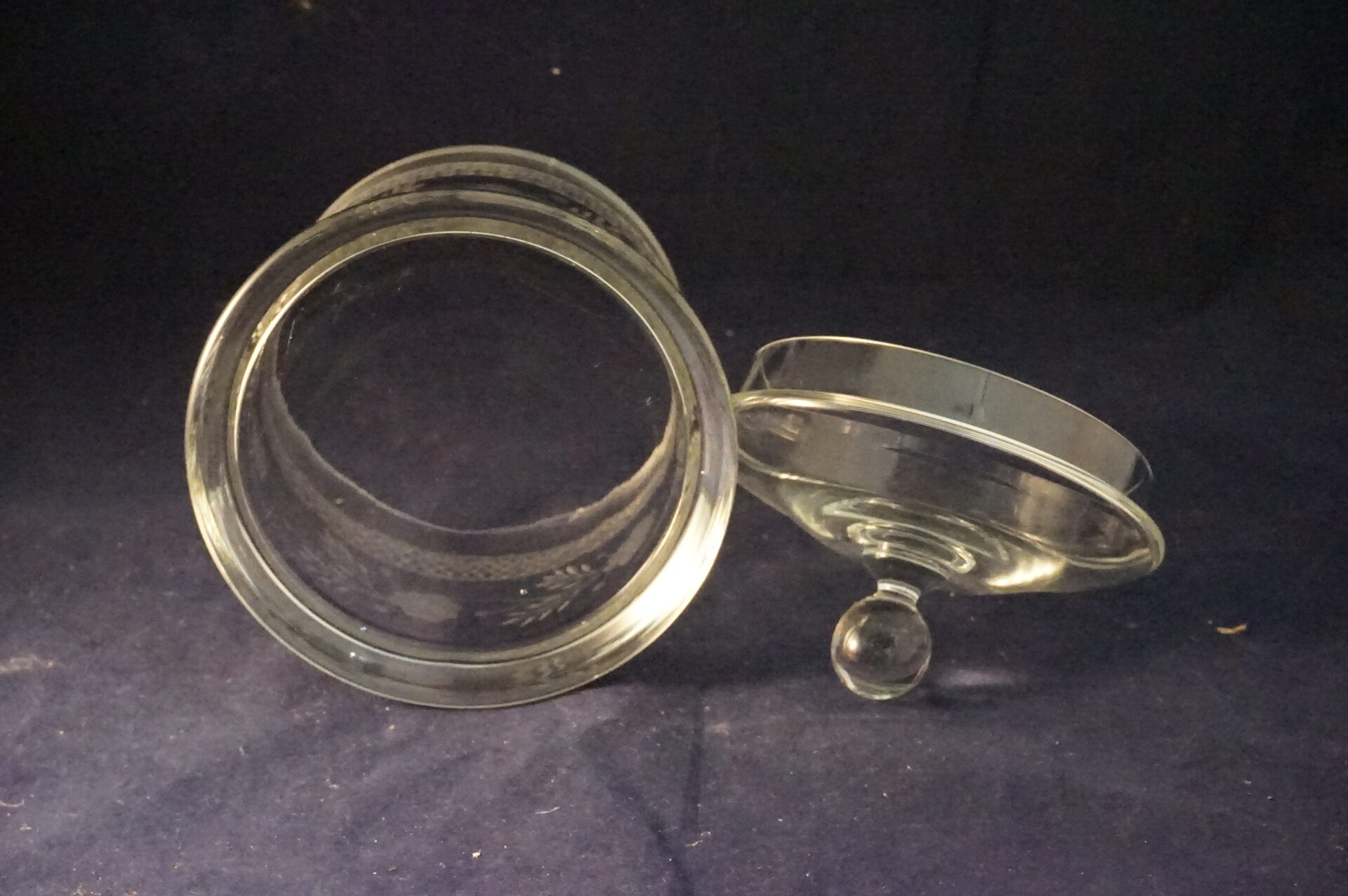 Kristallen dekselpot bloemen en takken - Afbeelding 5