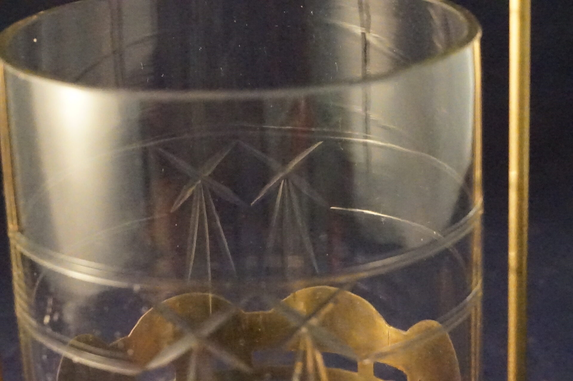 Brocante antieke lantaarn kaarsenhouder windlicht - Afbeelding 6