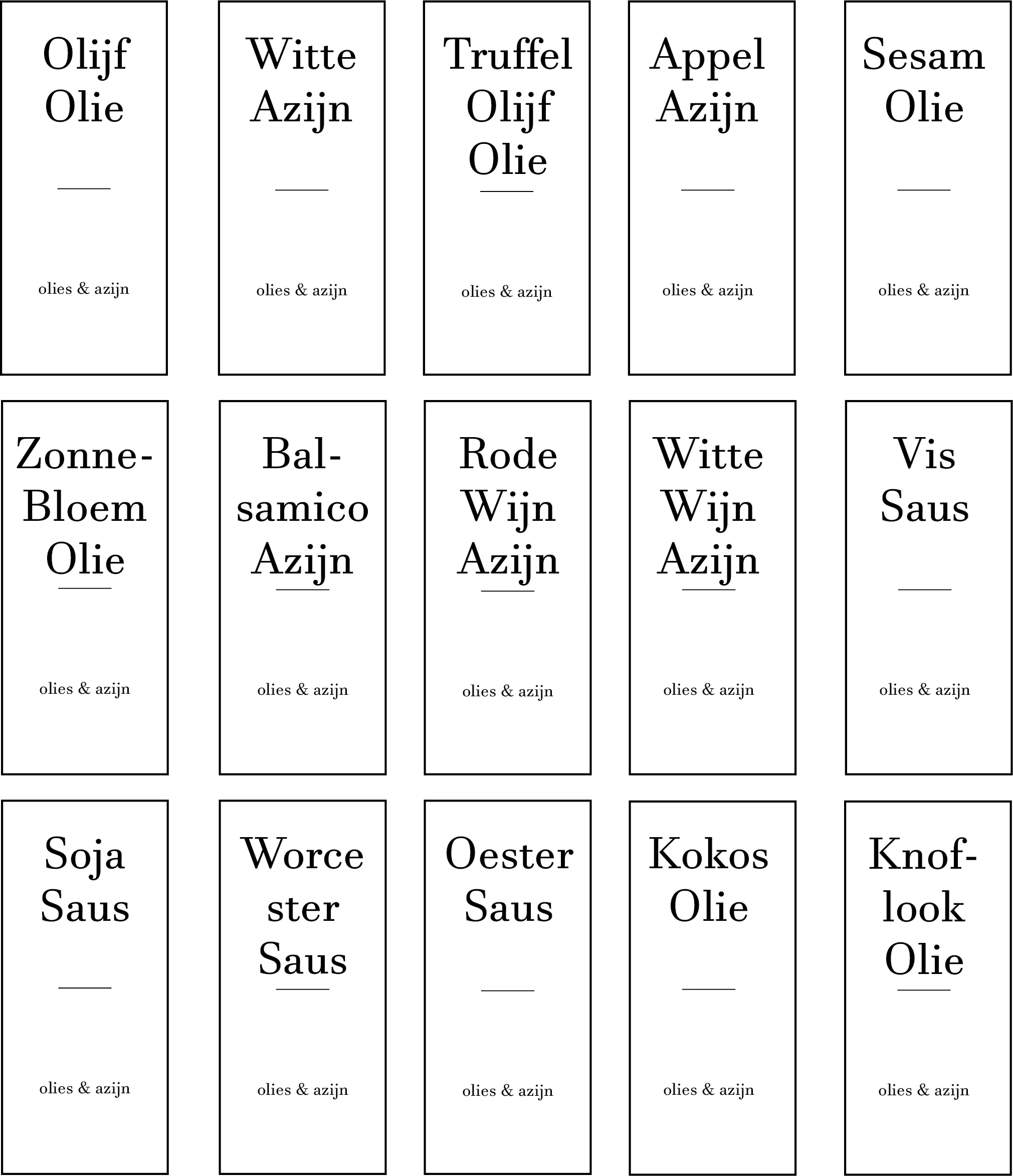 Labels voor olieflesjes - Afbeelding 4