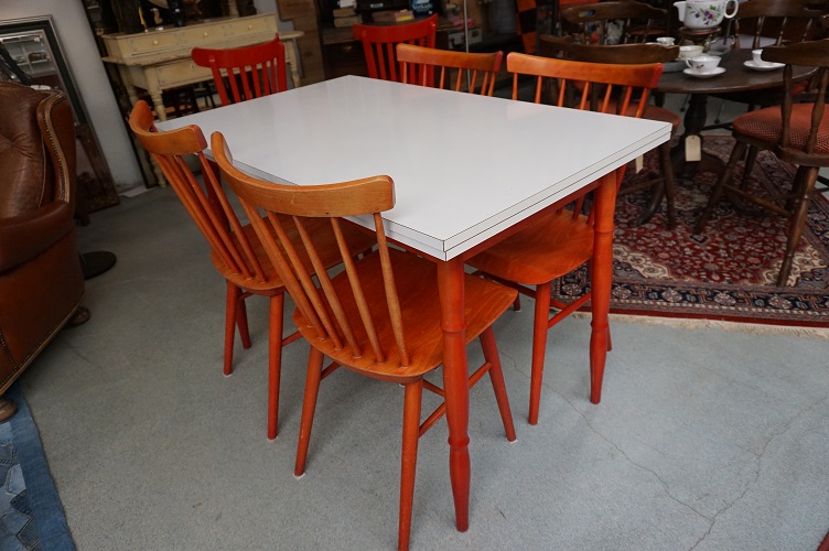 Retro Ligna eettafel jaren 60/70 - Afbeelding 2