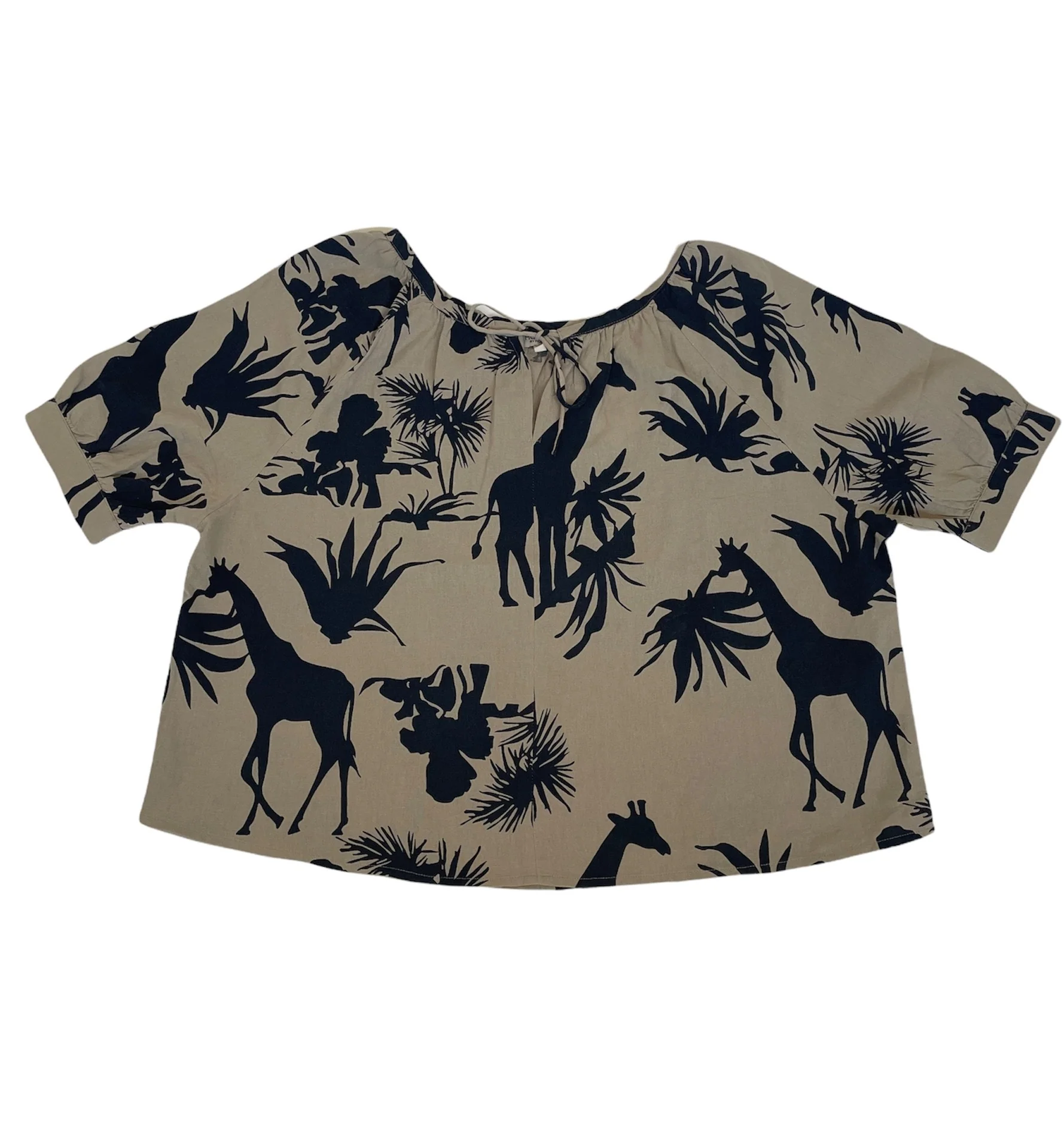 Linnen Top Jungle Sand - Afbeelding 2