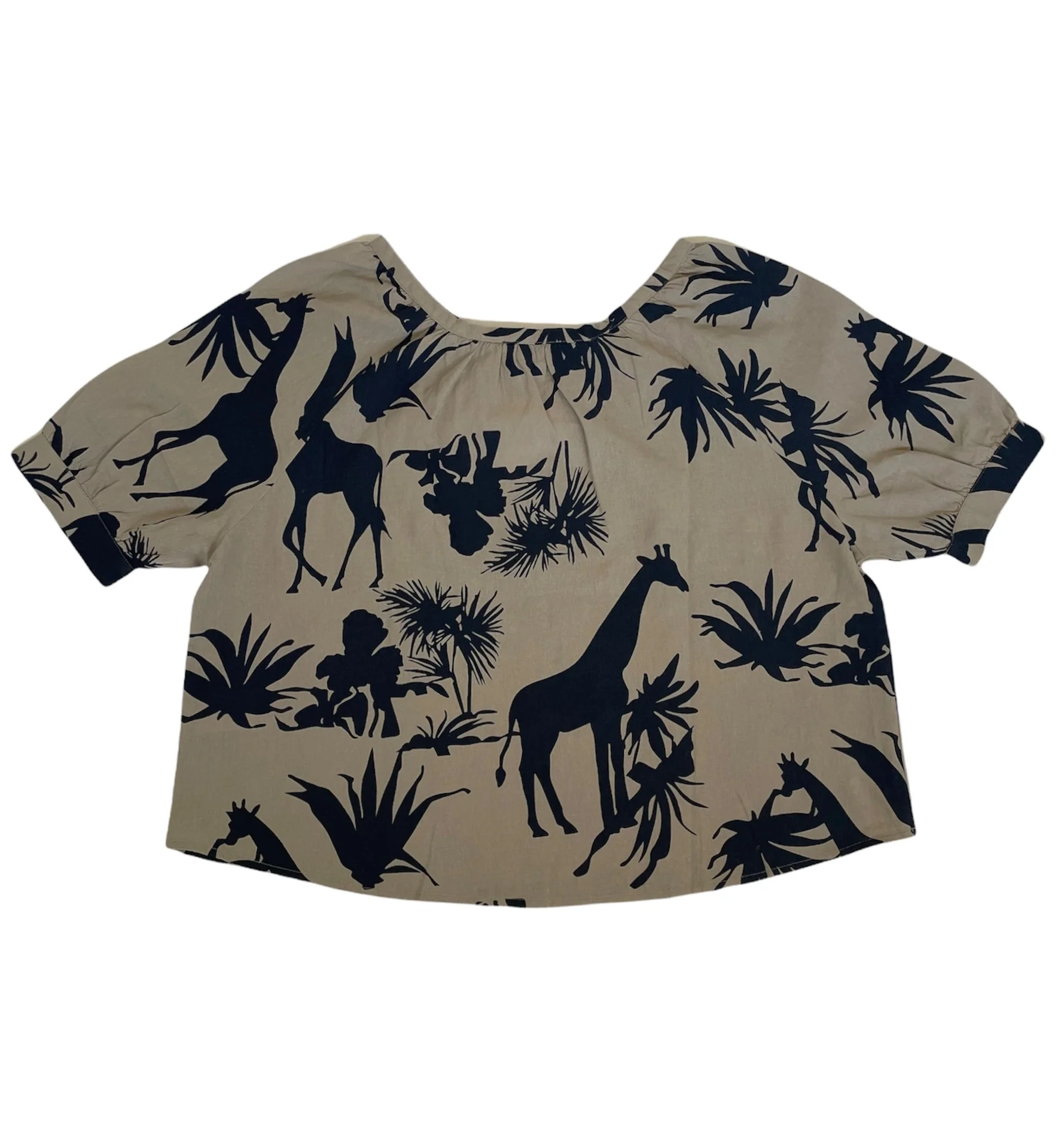 Linnen Top Jungle Sand - Afbeelding 3