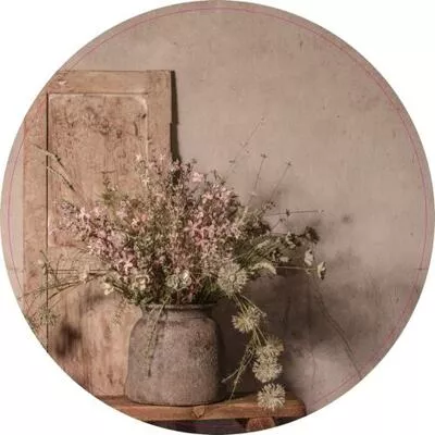 Muurcirkel. Boeket voor luik. - Afbeelding 2