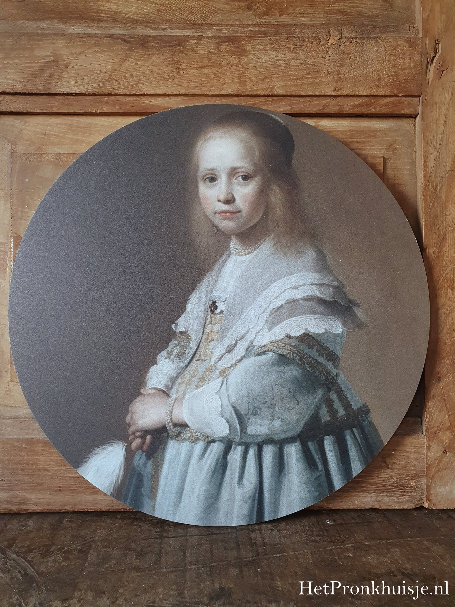 Muurcirkel. Portret meisje - Afbeelding 2