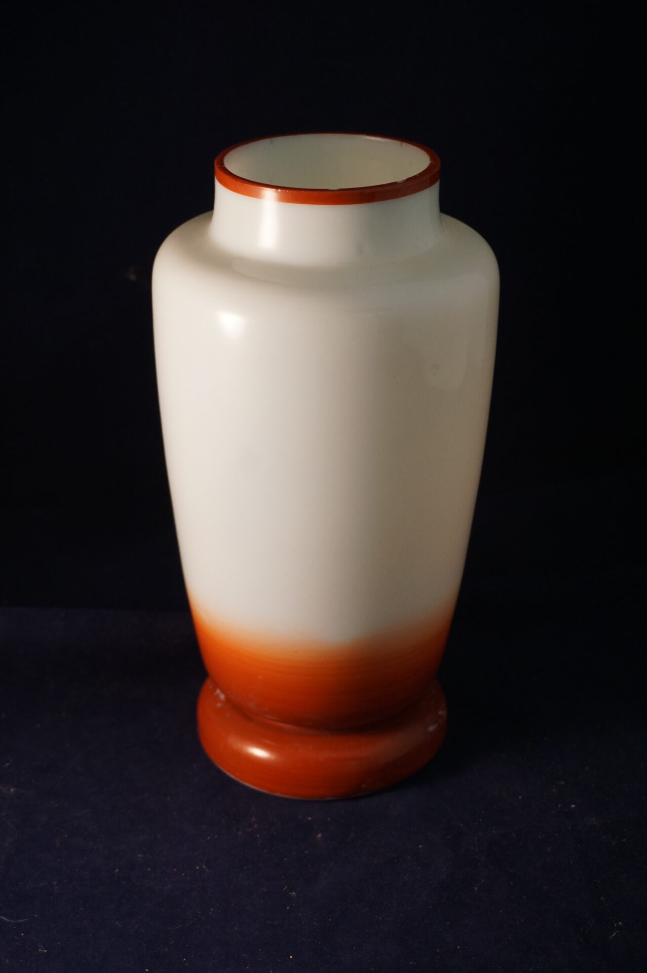 Opaline vaas handgeschilderd - Afbeelding 3