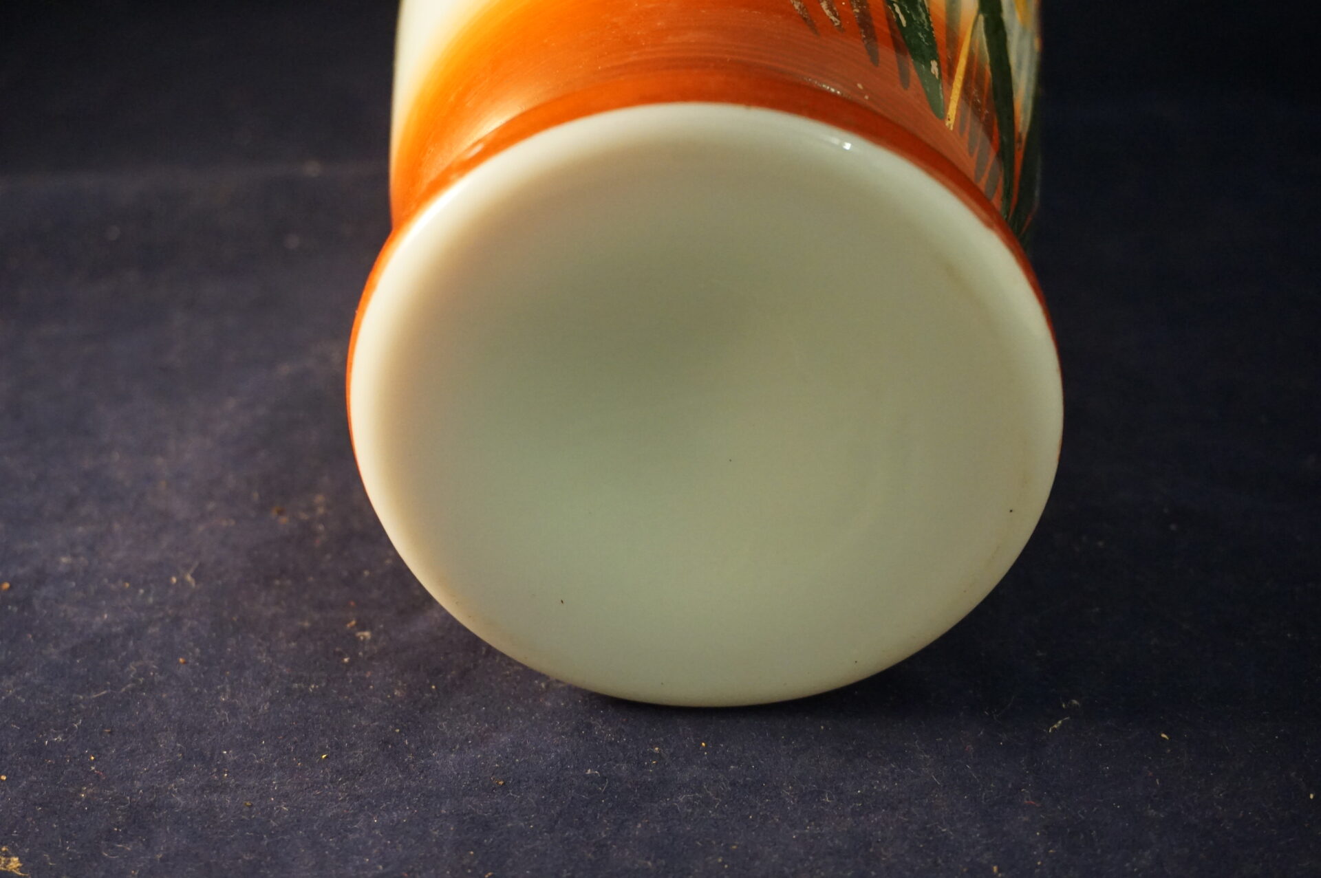 Opaline vaas handgeschilderd - Afbeelding 5