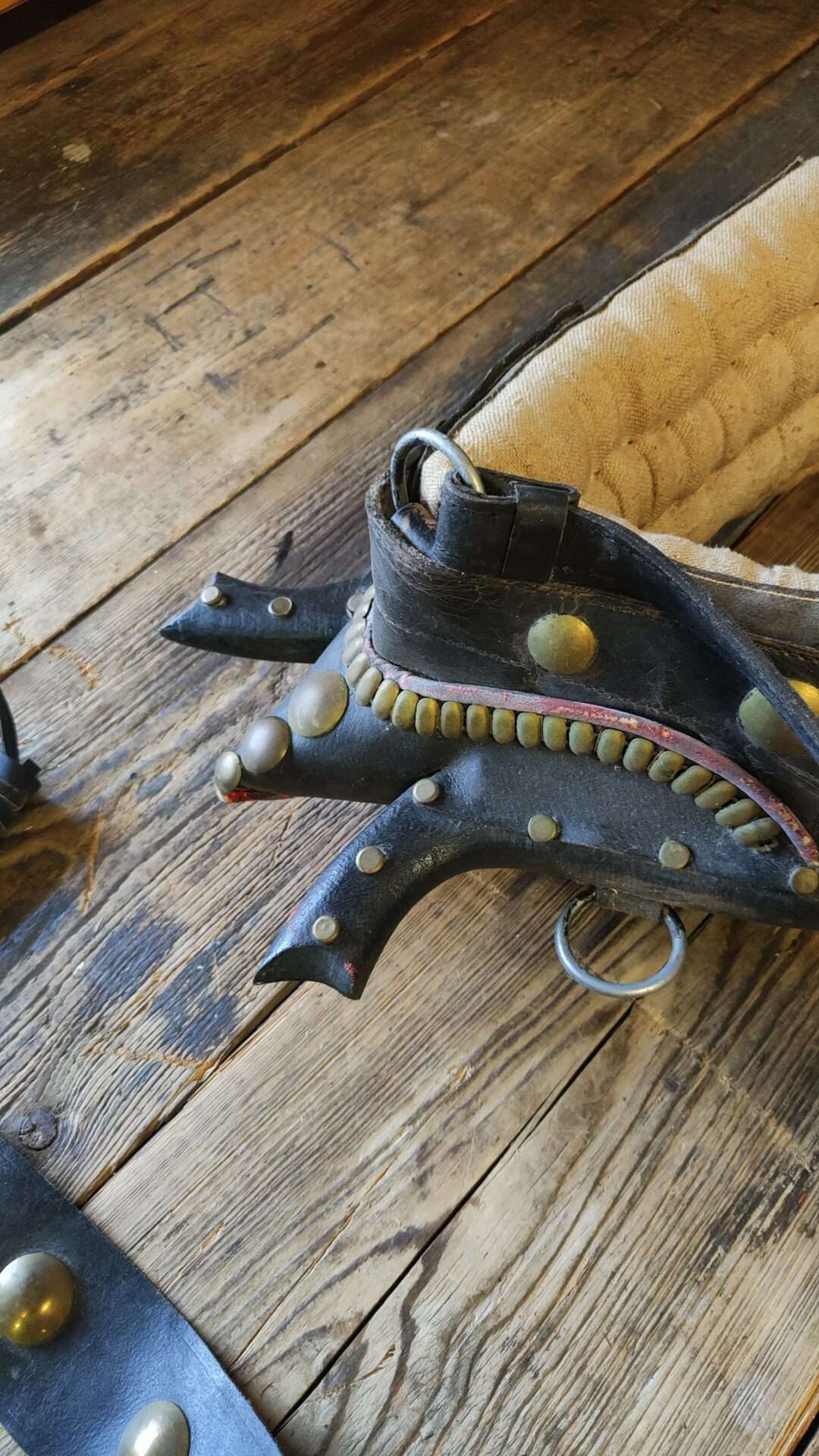 Oude Antieke Paardenhaam Paardenharnas Paardentuig - Afbeelding 3