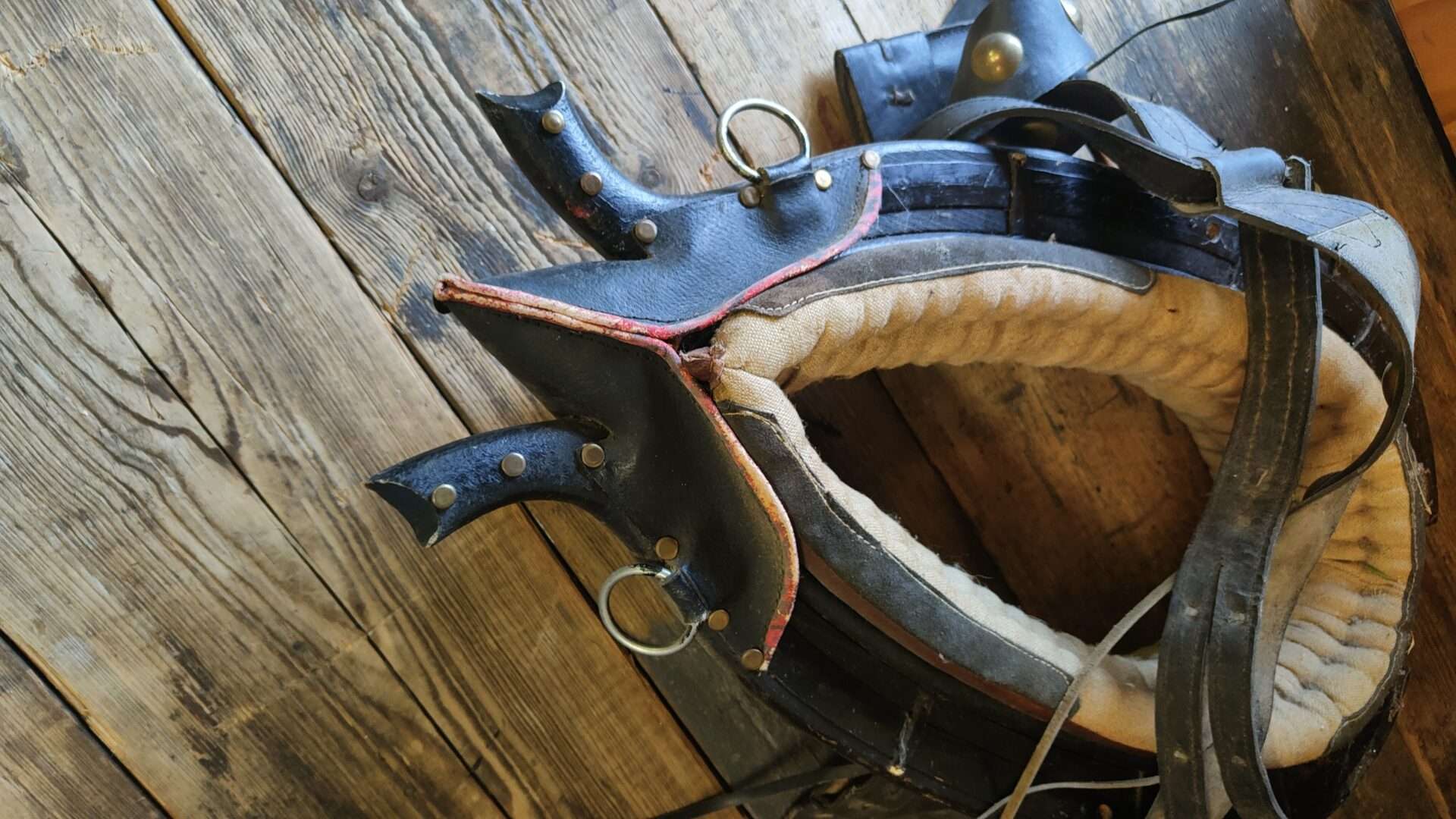 Oude Antieke Paardenhaam Paardenharnas Paardentuig - Afbeelding 4