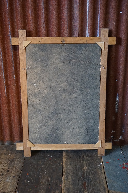 Vintage retro schilderij naar Renoir dame in strandstoel - Afbeelding 4