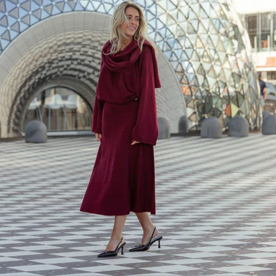 Rok Xena Bordeaux - Afbeelding 4