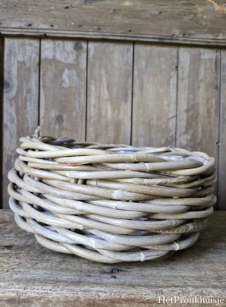 Rotan mand rond. Middel - Afbeelding 5