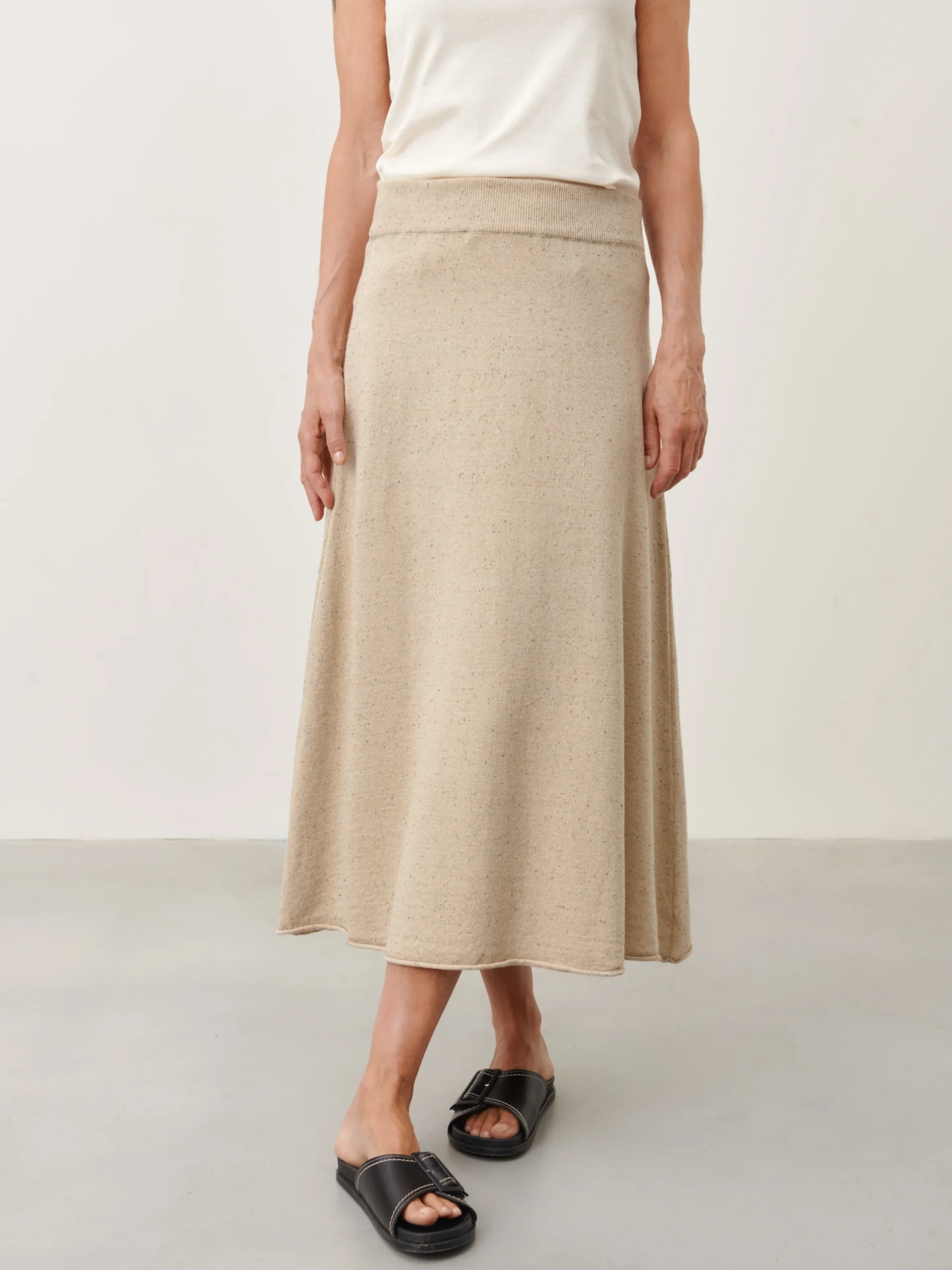 Jane Lushka Skirt Holli Beige Melange - Afbeelding 5